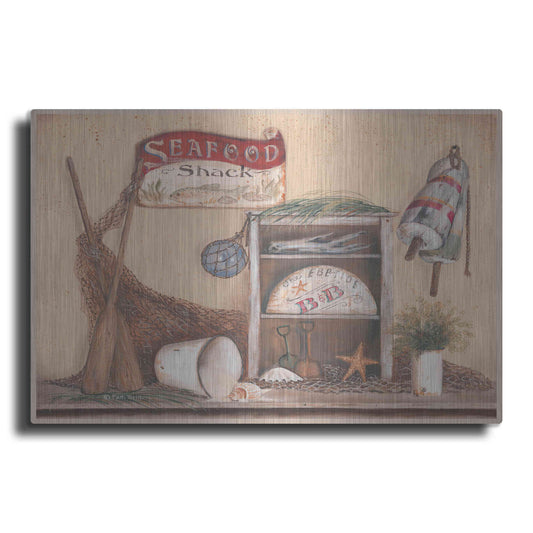 Luxe Metal Art 'Seafood Shack' by Pam Britton, Metal Wall Art