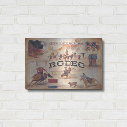 Luxe Metal Art 'Rodeo' by Pam Britton, Metal Wall Art,24x16