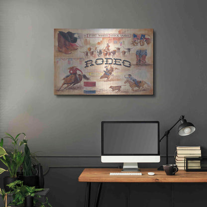 Luxe Metal Art 'Rodeo' by Pam Britton, Metal Wall Art,36x24