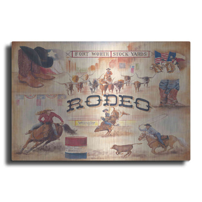 Luxe Metal Art 'Rodeo' by Pam Britton, Metal Wall Art