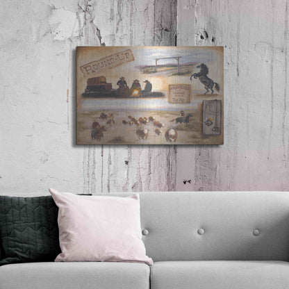 Luxe Metal Art 'Western II' by Pam Britton, Metal Wall Art,36x24