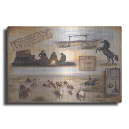 Luxe Metal Art 'Western II' by Pam Britton, Metal Wall Art