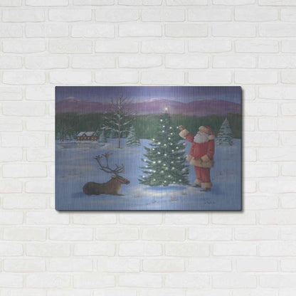 Luxe Metal Art 'Santa's Fun I' by Pam Britton, Metal Wall Art,36x24