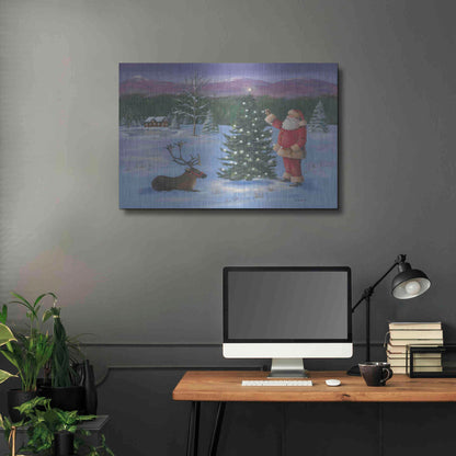 Luxe Metal Art 'Santa's Fun I' by Pam Britton, Metal Wall Art,36x24