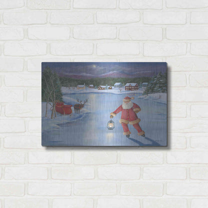 Luxe Metal Art 'Santa's Fun II' by Pam Britton, Metal Wall Art,24x16