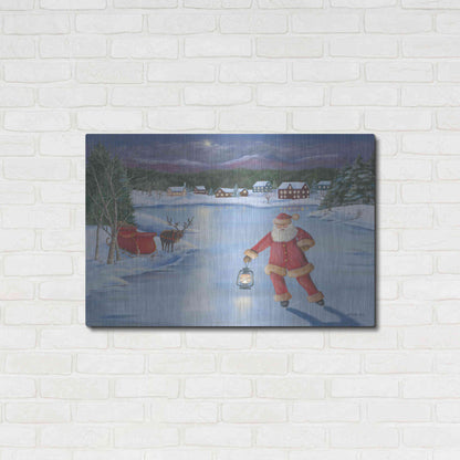 Luxe Metal Art 'Santa's Fun II' by Pam Britton, Metal Wall Art,36x24