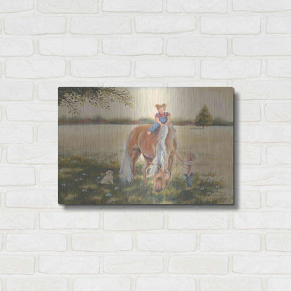 Luxe Metal Art 'Good Friends I' by Pam Britton, Metal Wall Art,24x16