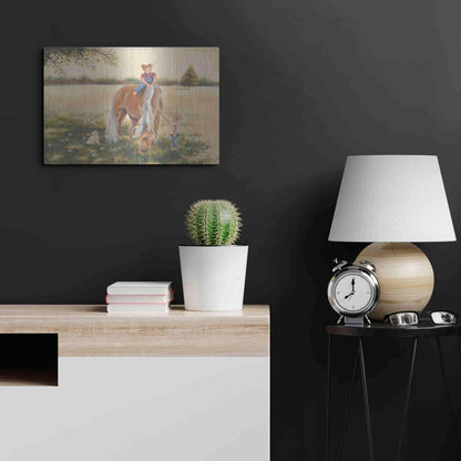 Luxe Metal Art 'Good Friends I' by Pam Britton, Metal Wall Art,24x16