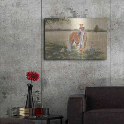 Luxe Metal Art 'Good Friends I' by Pam Britton, Metal Wall Art,36x24