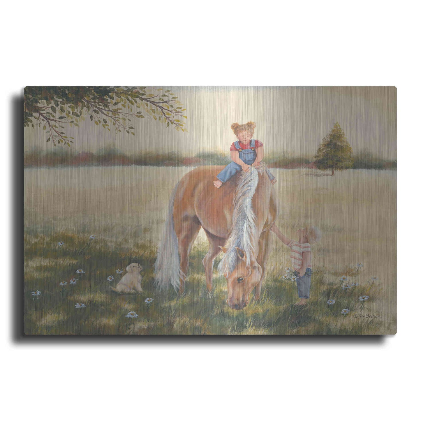 Luxe Metal Art 'Good Friends I' by Pam Britton, Metal Wall Art