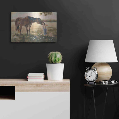 Luxe Metal Art 'Good Friends II' by Pam Britton, Metal Wall Art,24x16