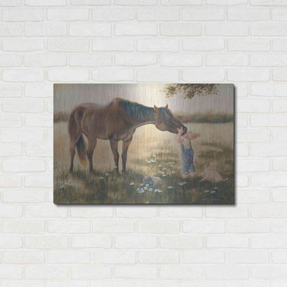 Luxe Metal Art 'Good Friends II' by Pam Britton, Metal Wall Art,36x24