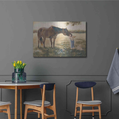 Luxe Metal Art 'Good Friends II' by Pam Britton, Metal Wall Art,36x24
