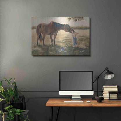 Luxe Metal Art 'Good Friends II' by Pam Britton, Metal Wall Art,36x24