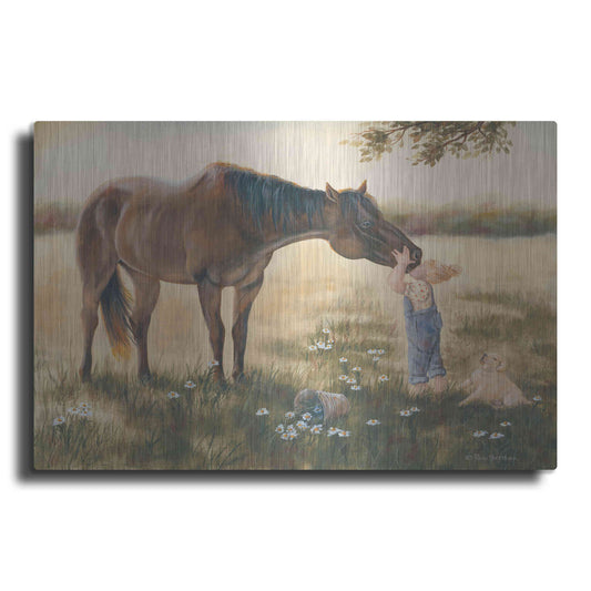 Luxe Metal Art 'Good Friends II' by Pam Britton, Metal Wall Art