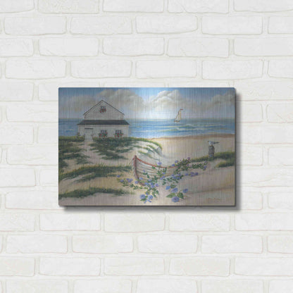 Luxe Metal Art 'Beach Cottage II' by Pam Britton, Metal Wall Art,24x16
