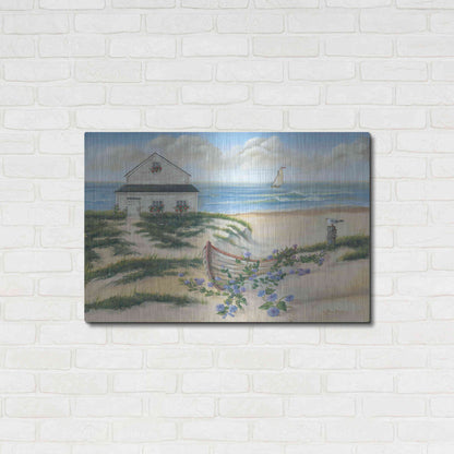Luxe Metal Art 'Beach Cottage II' by Pam Britton, Metal Wall Art,36x24