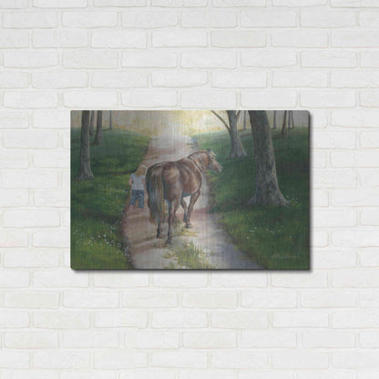 Luxe Metal Art 'Early Morning Stroll' by Pam Britton, Metal Wall Art,36x24