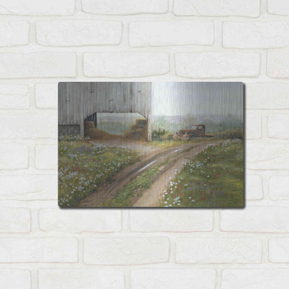 Luxe Metal Art 'The Old Flatbed' by Pam Britton, Metal Wall Art,16x12