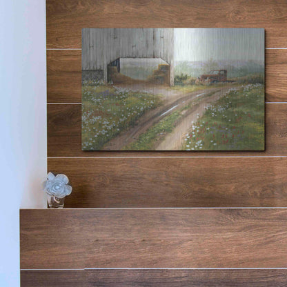 Luxe Metal Art 'The Old Flatbed' by Pam Britton, Metal Wall Art,16x12