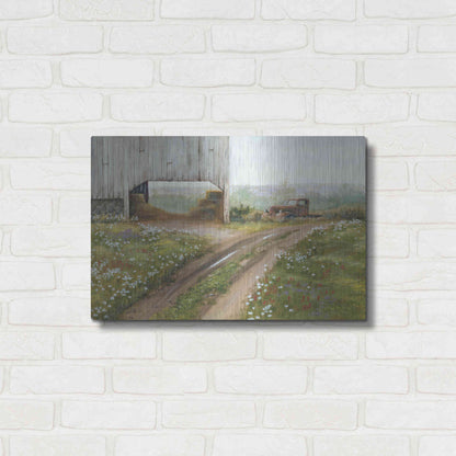 Luxe Metal Art 'The Old Flatbed' by Pam Britton, Metal Wall Art,24x16