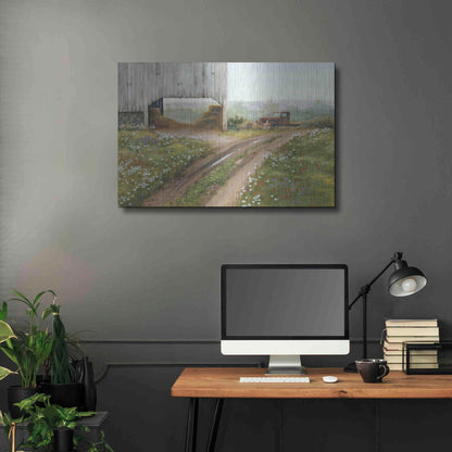 Luxe Metal Art 'The Old Flatbed' by Pam Britton, Metal Wall Art,36x24