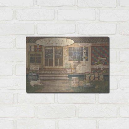 Luxe Metal Art 'General Store II' by Pam Britton, Metal Wall Art,16x12