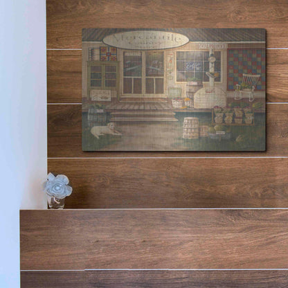 Luxe Metal Art 'General Store II' by Pam Britton, Metal Wall Art,16x12