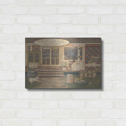 Luxe Metal Art 'General Store II' by Pam Britton, Metal Wall Art,24x16
