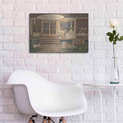 Luxe Metal Art 'General Store II' by Pam Britton, Metal Wall Art,24x16
