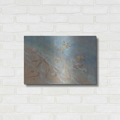 Luxe Metal Art 'Seashore Star II' by Pam Britton, Metal Wall Art,24x16