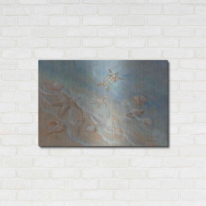 Luxe Metal Art 'Seashore Star II' by Pam Britton, Metal Wall Art,36x24