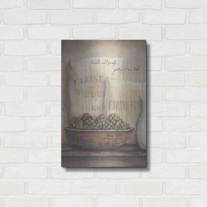Luxe Metal Art 'Friends and Family.. Gather at Our Table' by Pam Britton, Metal Wall Art,16x24