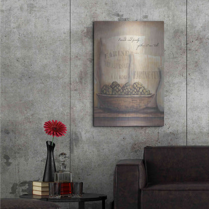 Luxe Metal Art 'Friends and Family.. Gather at Our Table' by Pam Britton, Metal Wall Art,24x36