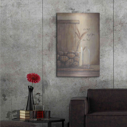 Luxe Metal Art 'Eat Well, Laugh Often, Love Much' by Pam Britton, Metal Wall Art,24x36