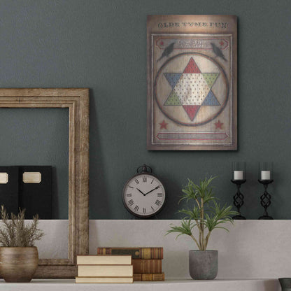 Luxe Metal Art 'Olde Tyme Chinese Checkers' by Pam Britton, Metal Wall Art,12x16