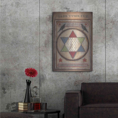 Luxe Metal Art 'Olde Tyme Chinese Checkers' by Pam Britton, Metal Wall Art,24x36