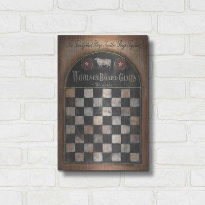 Luxe Metal Art 'Woolsey Board Games' by Pam Britton, Metal Wall Art,12x16