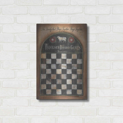 Luxe Metal Art 'Woolsey Board Games' by Pam Britton, Metal Wall Art,16x24