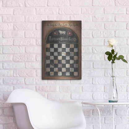 Luxe Metal Art 'Woolsey Board Games' by Pam Britton, Metal Wall Art,16x24