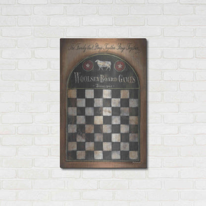 Luxe Metal Art 'Woolsey Board Games' by Pam Britton, Metal Wall Art,24x36