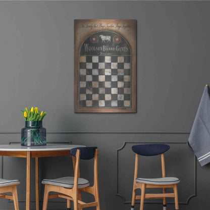 Luxe Metal Art 'Woolsey Board Games' by Pam Britton, Metal Wall Art,24x36