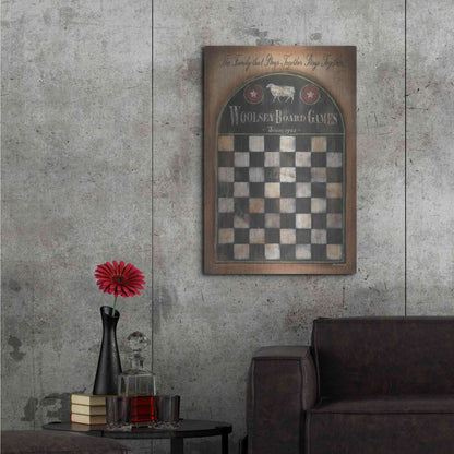 Luxe Metal Art 'Woolsey Board Games' by Pam Britton, Metal Wall Art,24x36