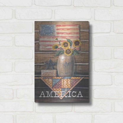 Luxe Metal Art 'Rustic America' by Pam Britton, Metal Wall Art,12x16
