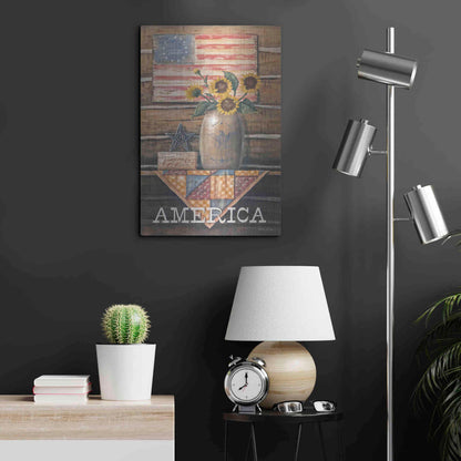 Luxe Metal Art 'Rustic America' by Pam Britton, Metal Wall Art,16x24