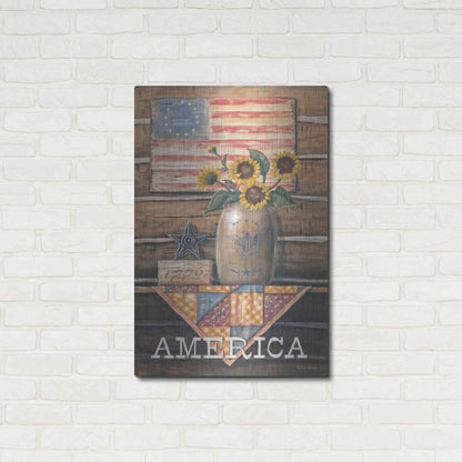 Luxe Metal Art 'Rustic America' by Pam Britton, Metal Wall Art,24x36