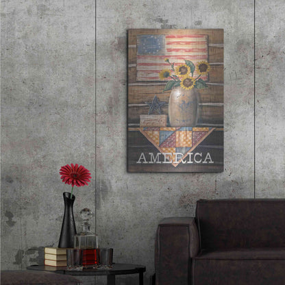 Luxe Metal Art 'Rustic America' by Pam Britton, Metal Wall Art,24x36