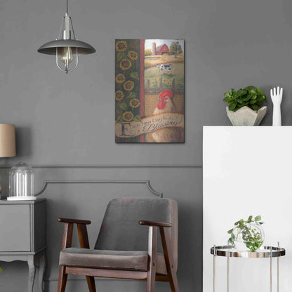 Luxe Metal Art 'Each New Day' by Pam Britton, Metal Wall Art,16x24