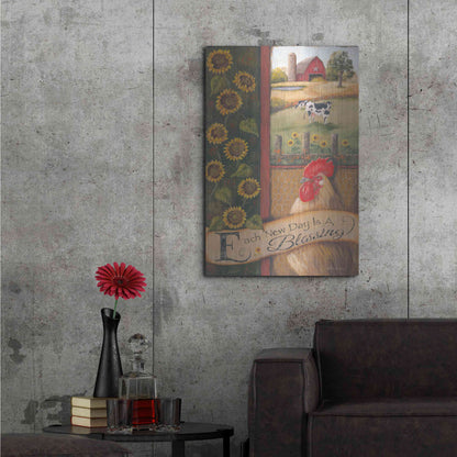 Luxe Metal Art 'Each New Day' by Pam Britton, Metal Wall Art,24x36