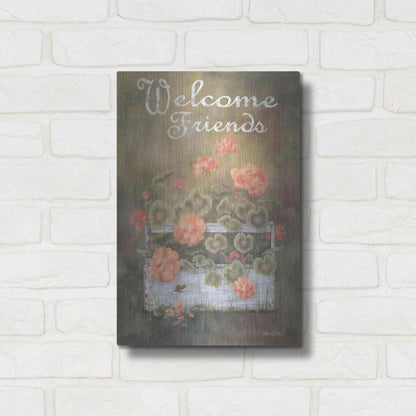 Luxe Metal Art 'Spring Geraniums' by Pam Britton, Metal Wall Art,12x16